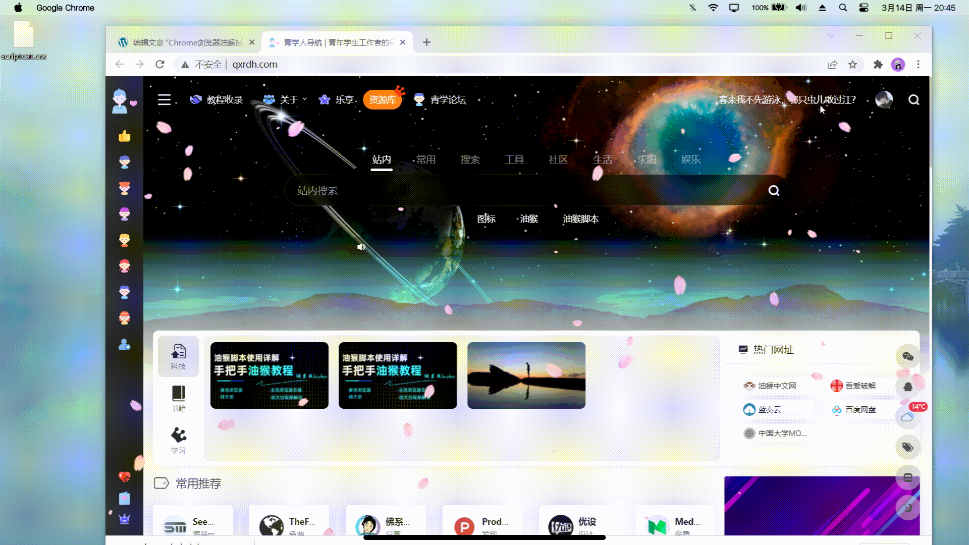 Chrome浏览器油猴脚本使用教程